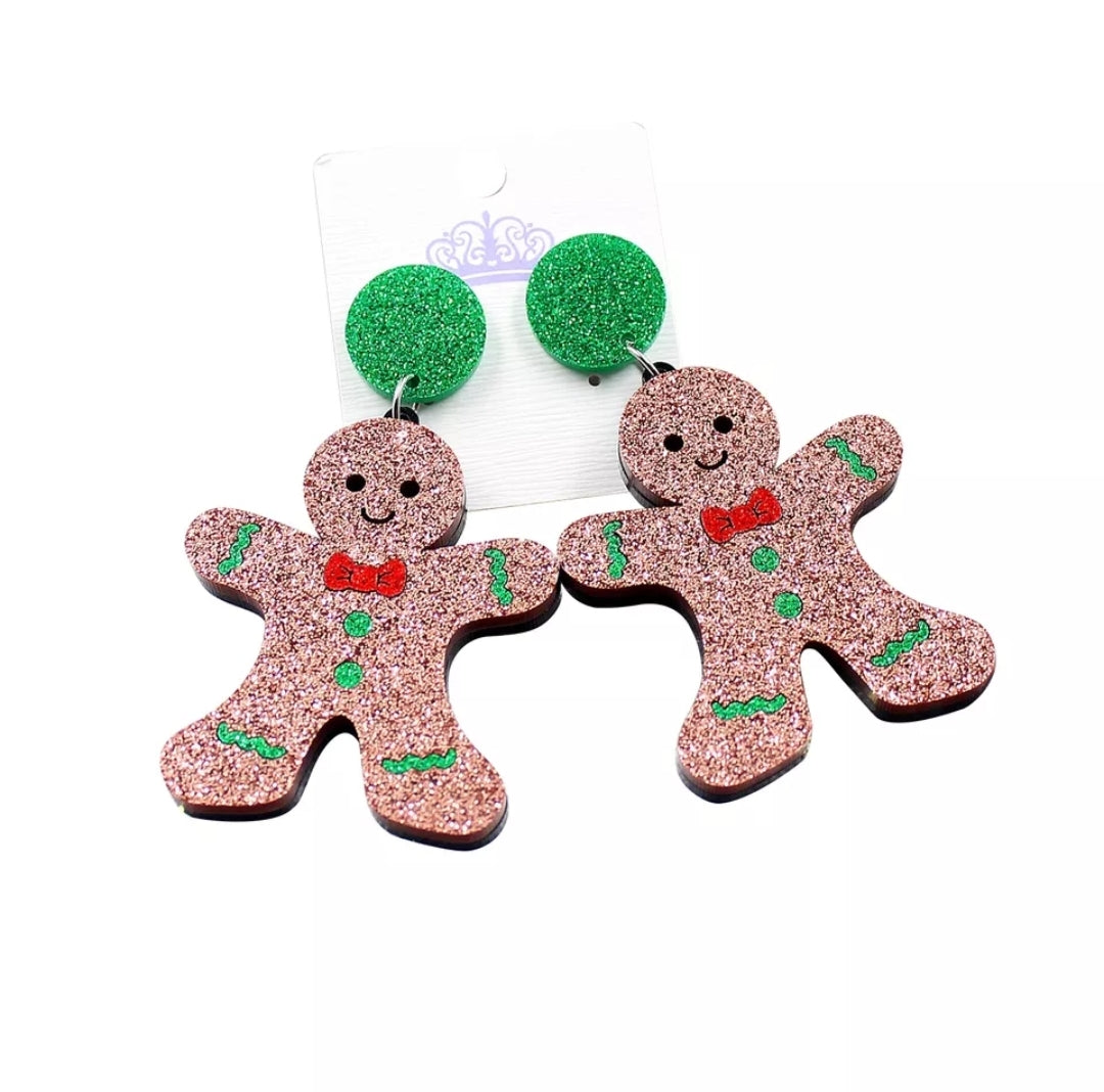Gingerbread Dangle Earrings