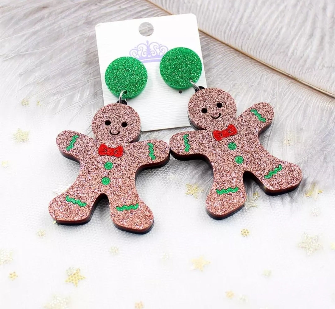 Gingerbread Dangle Earrings