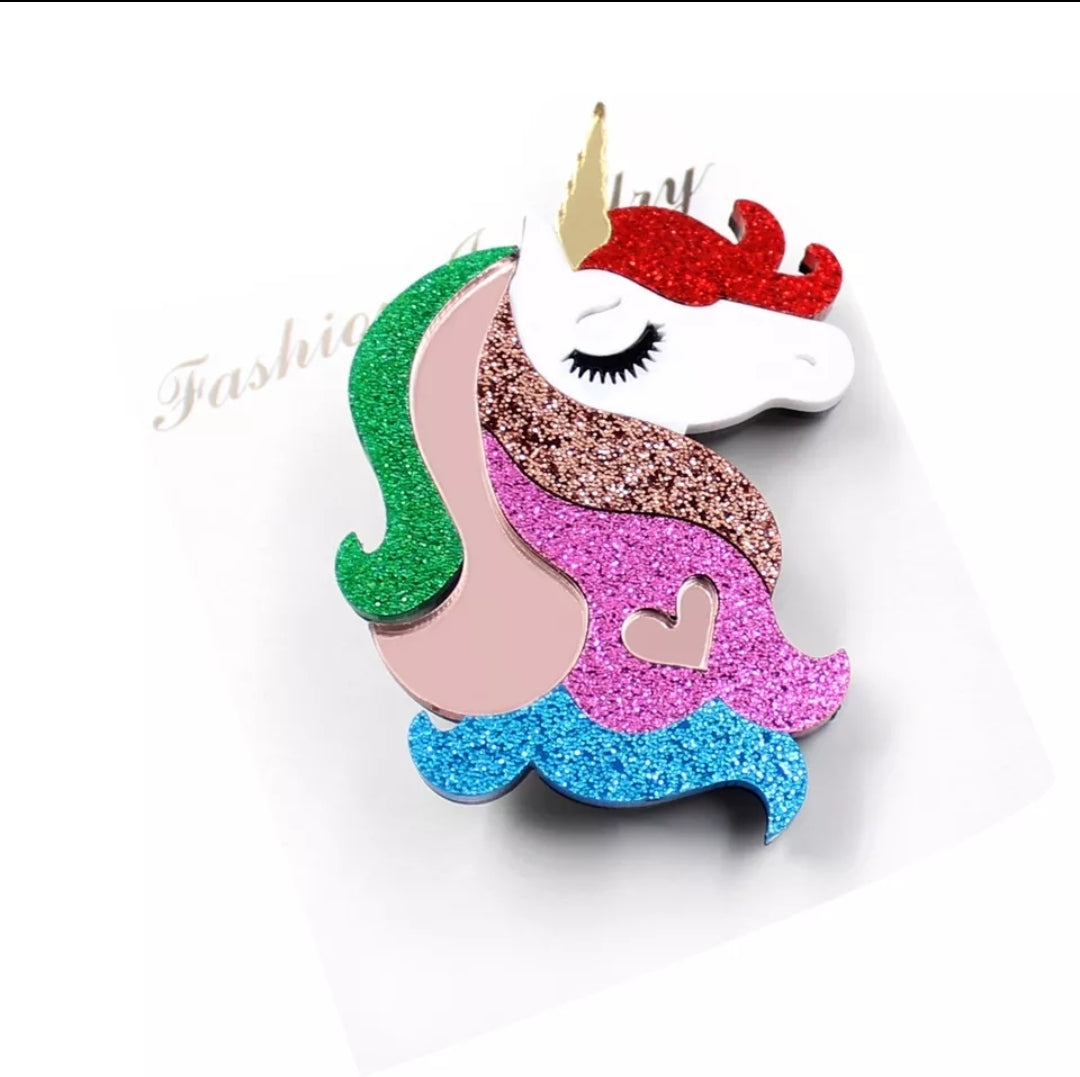 Unicorn Brooch