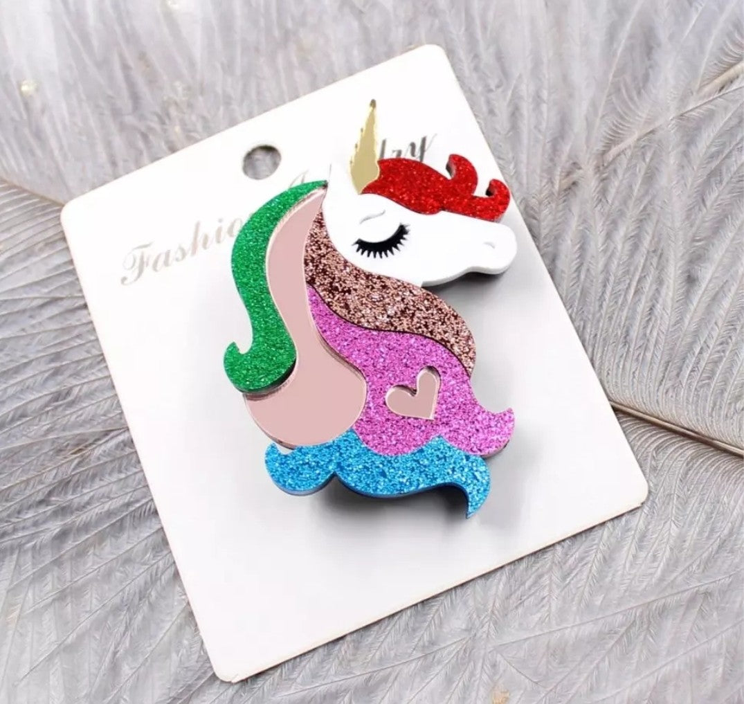 Unicorn Brooch