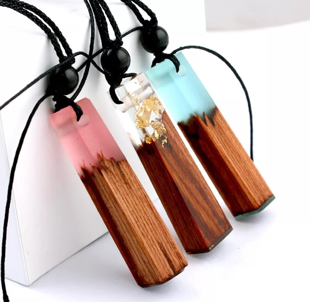 Wood Pendant Necklace