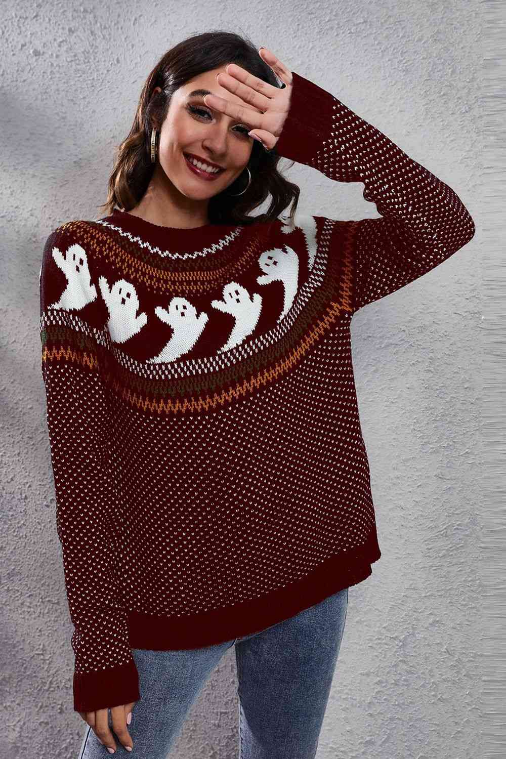 Halloween Ghost Sweater