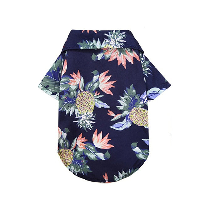 Summer Pet Printed Clothes For Dogs Floral Beach Shirt Jackets Dog Coat Puppy Costume Cat Spring Clothing Pets Outfits