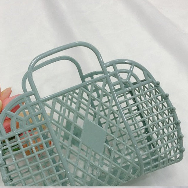 Hollow Jelly Basket Handbags