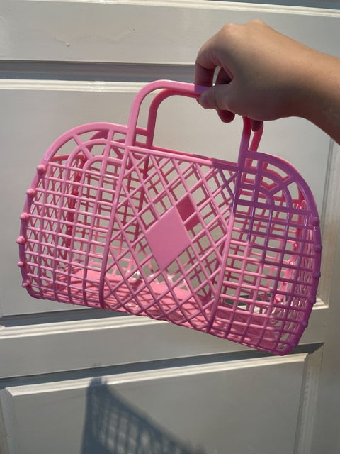 Hollow Jelly Basket Handbags