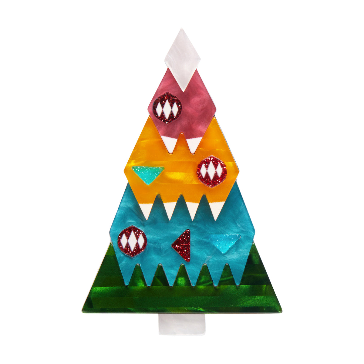 O Christmas Tree Brooch by Erstwilder