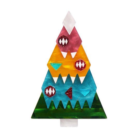 O Christmas Tree Brooch by Erstwilder