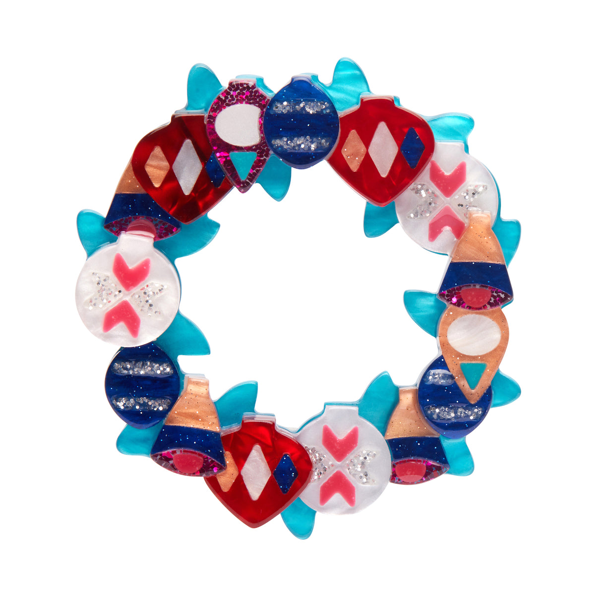 A Jolly Christmas Brooch by Erstwilder