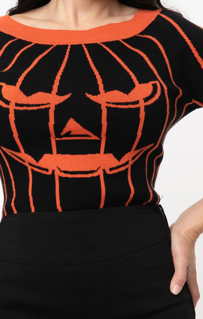 Annaleigh Sweater Jack-O-Lantern by Unique Vintage