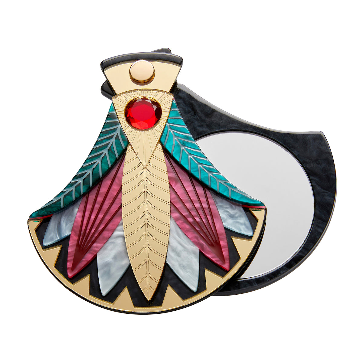 Gift of the Nile Papyrus Mirror Compact by Erstwilder