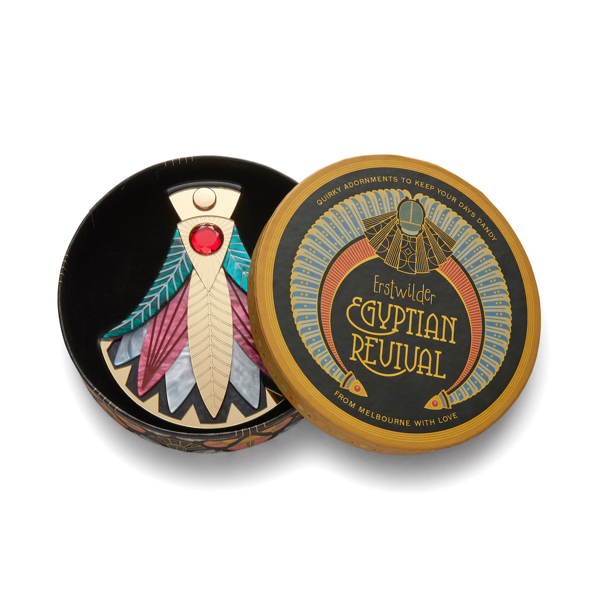 Gift of the Nile Papyrus Mirror Compact by Erstwilder