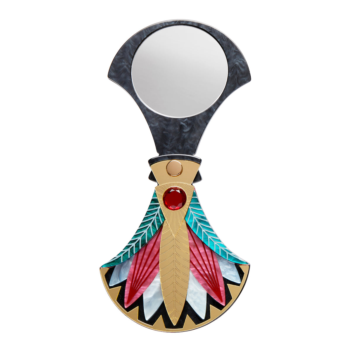 Gift of the Nile Papyrus Mirror Compact by Erstwilder