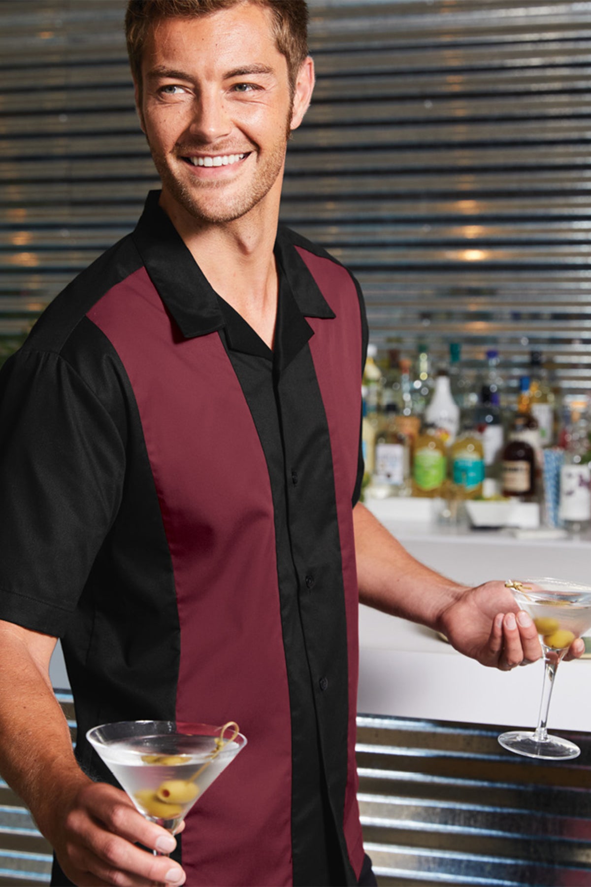 Men's Retro Button Up Shirt