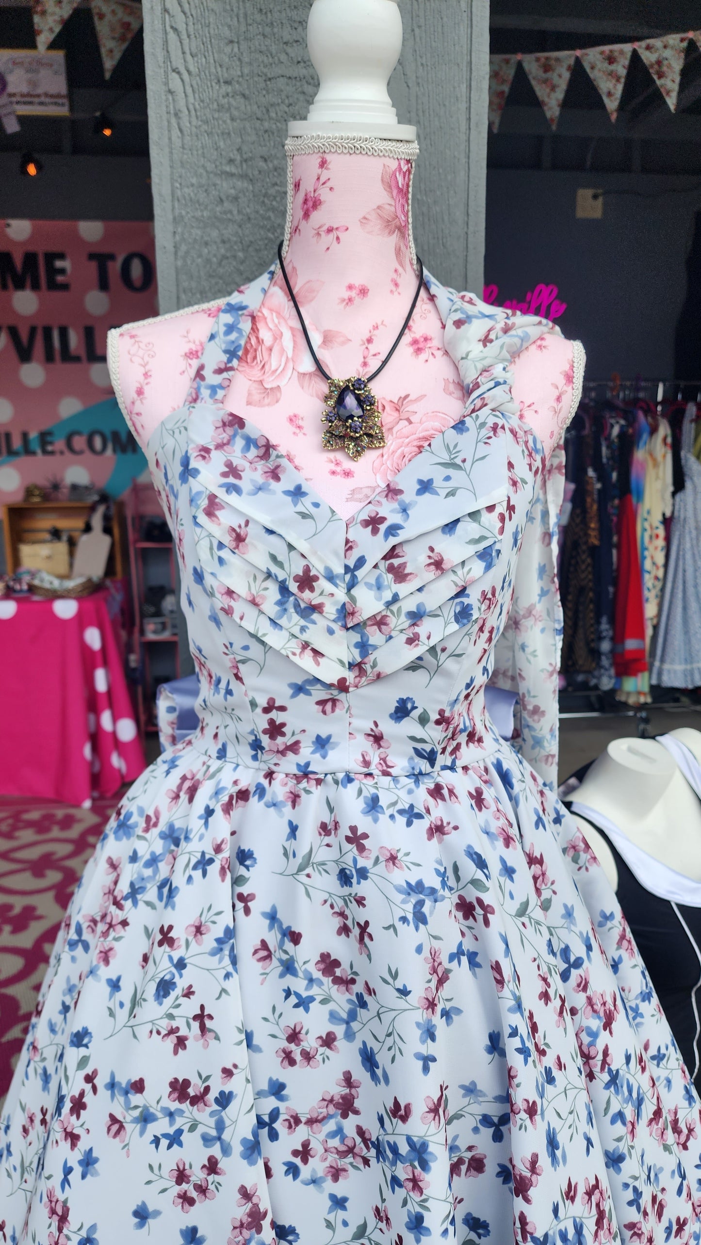 Floral Chiffon Dress by Hollyville