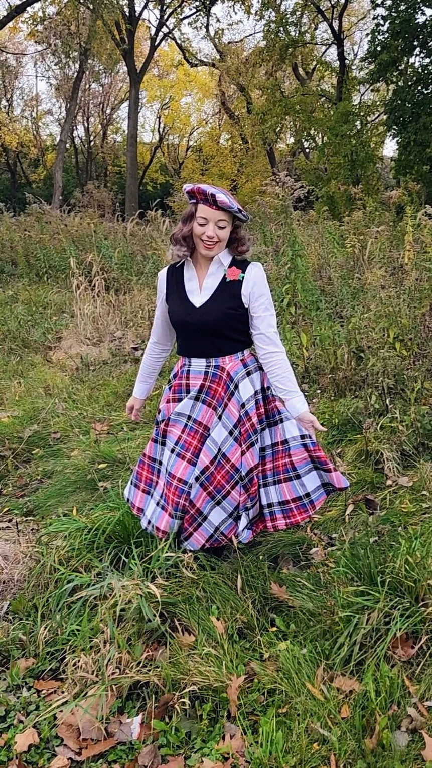 Full flannel clearance skirt