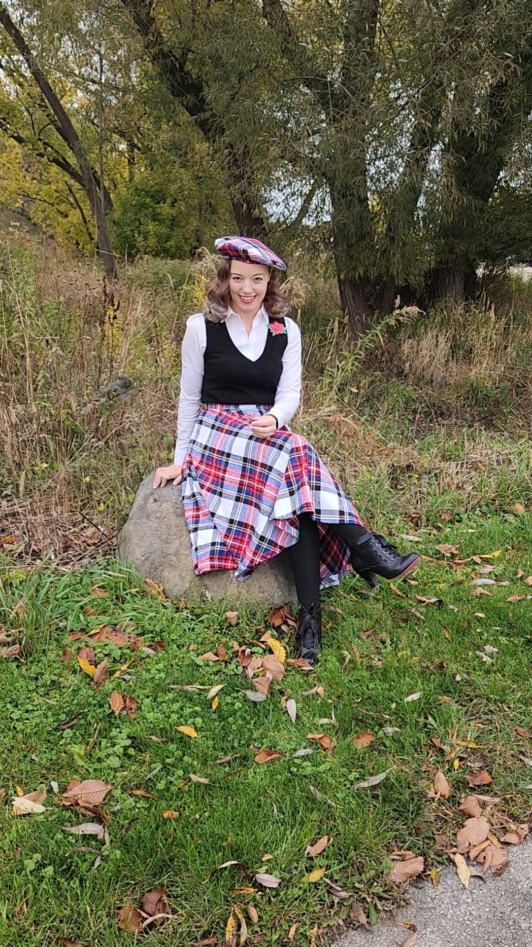 Tartan Flannel Circle Skirt by Hollyville Hollyville Boutique