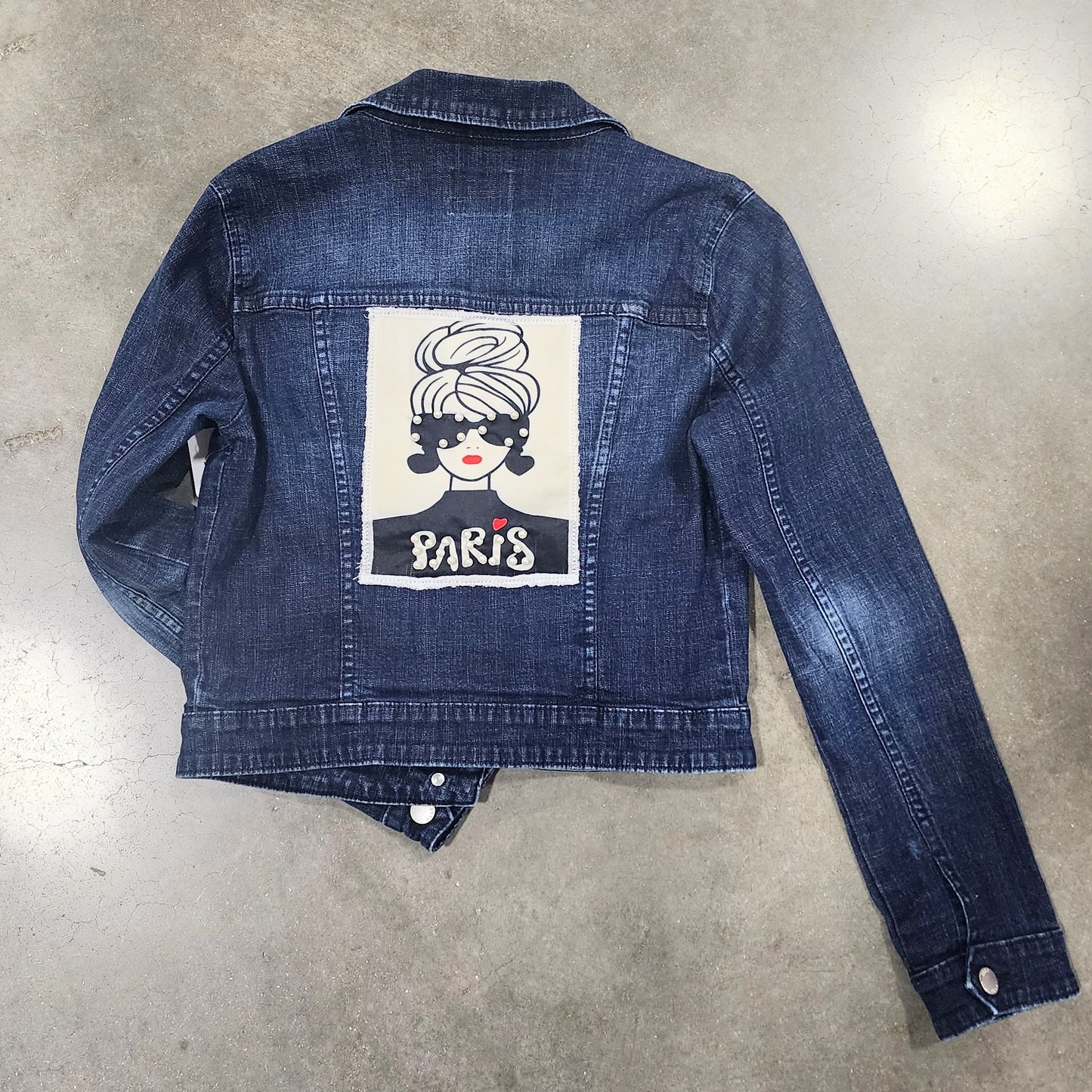 Upcycled Paris Denim Jean Jacket by Hollyville