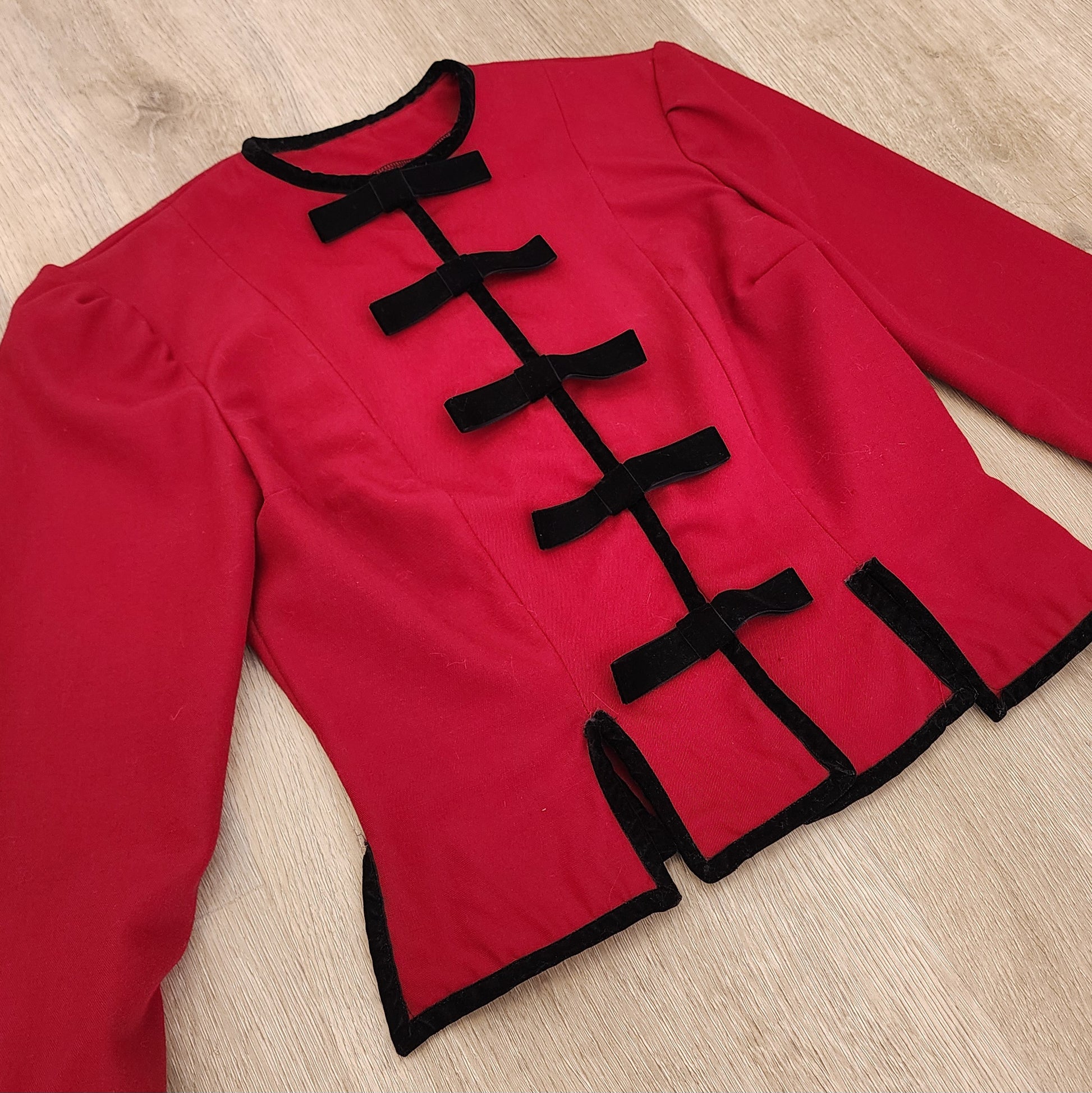 Red Vintage Inspired Blazer by Hollyville