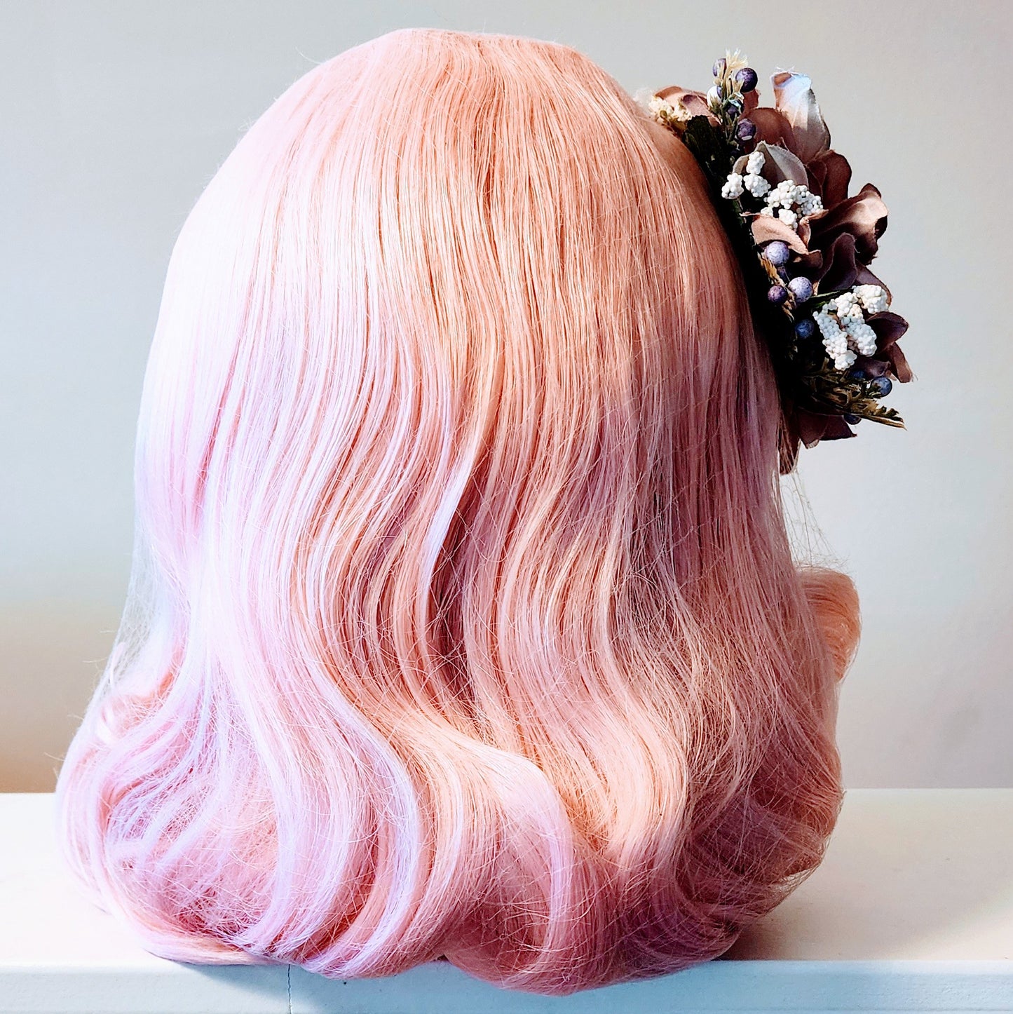 Mauve Dahlia Hair Flower Clip by Hollyville