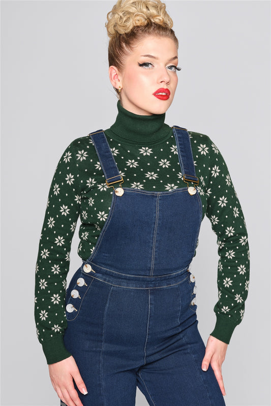 Thelma Denim Dungarees by Collectif