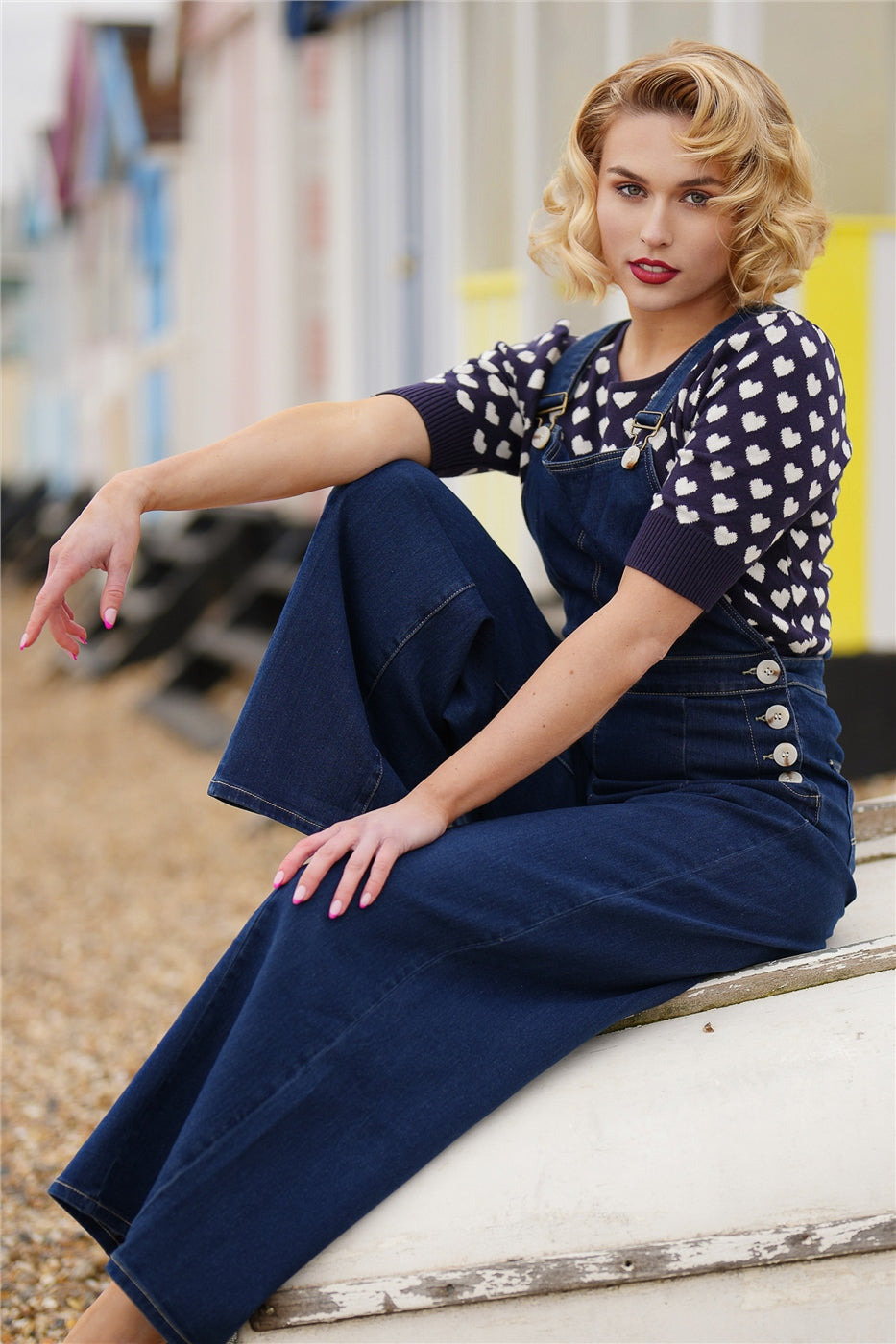 Thelma Denim Dungarees by Collectif