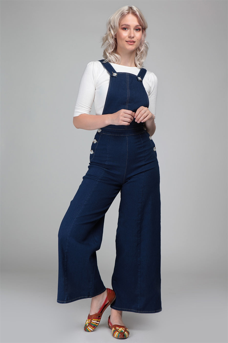 Thelma Denim Dungarees by Collectif