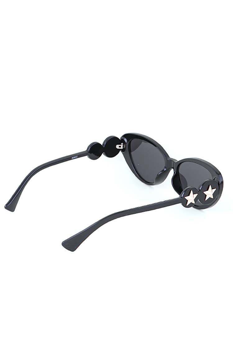 LA Jewelry Plaza - Star Temple Retro Triangle Sunglasses Set
