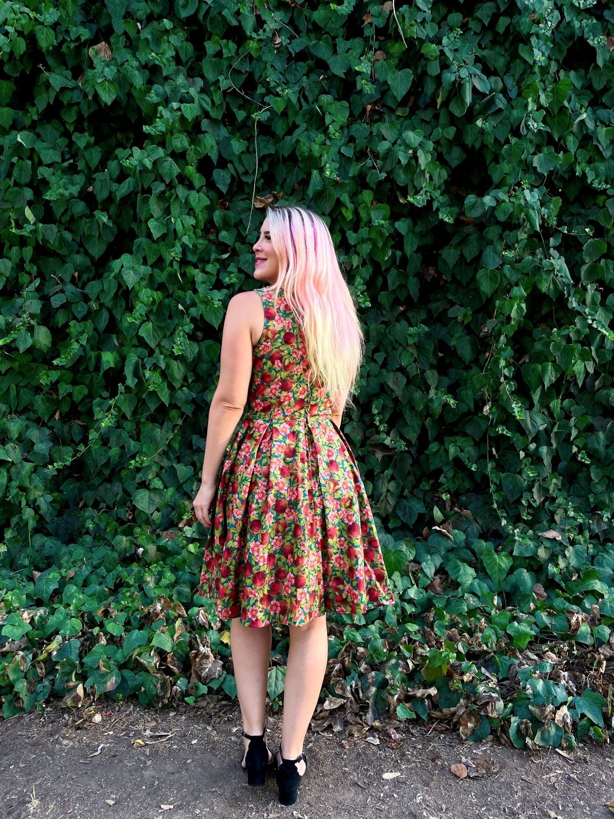Elizabeth Dress in Pomegranate