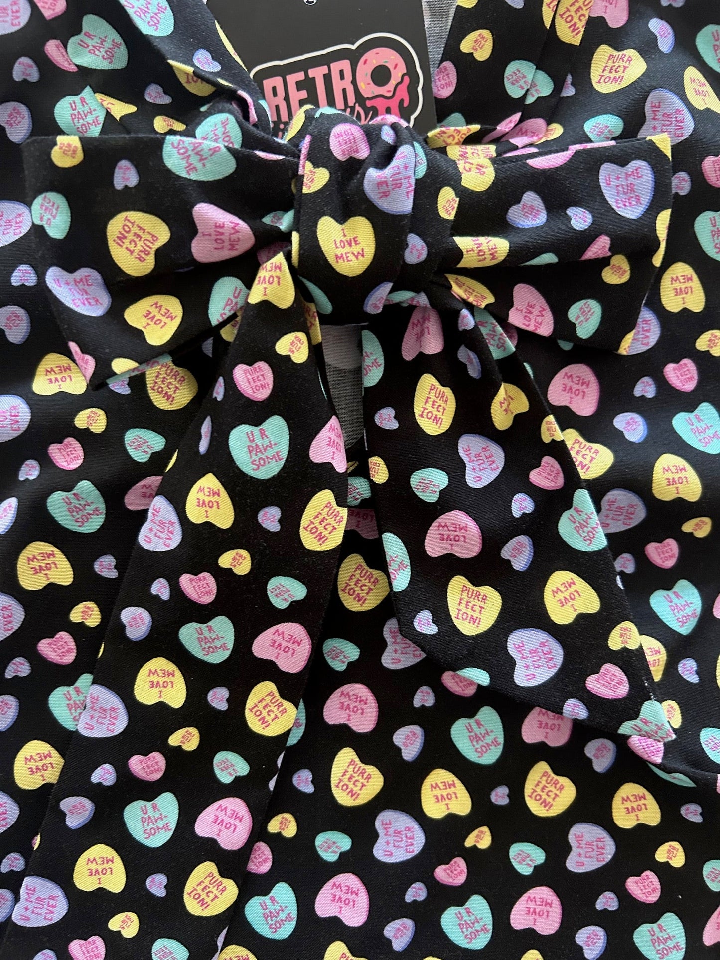 Conversation Hearts Bow Top