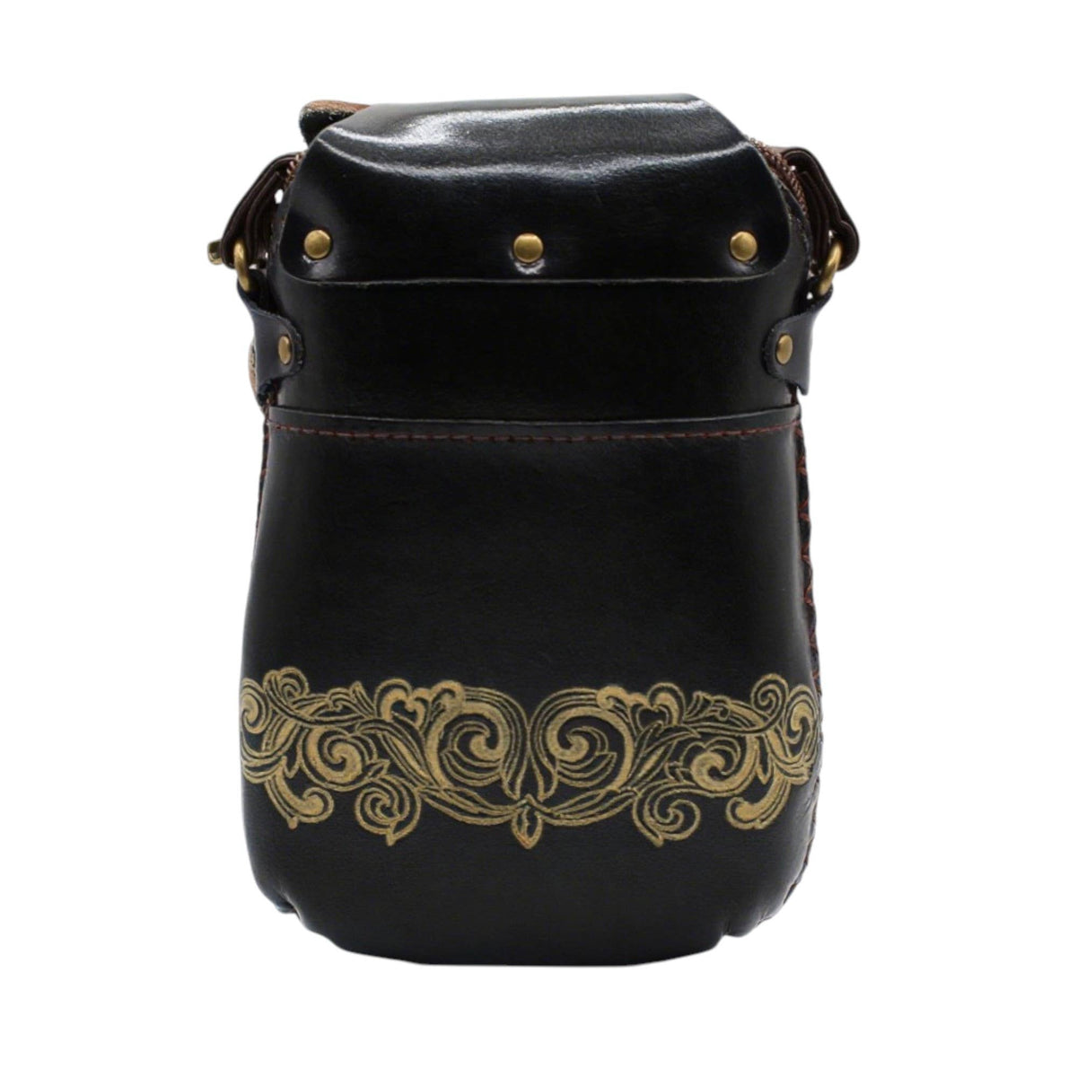 Sunflower Handmade leather inc - Leather Black Bear Rectangle Purse handbag purse Crossbody