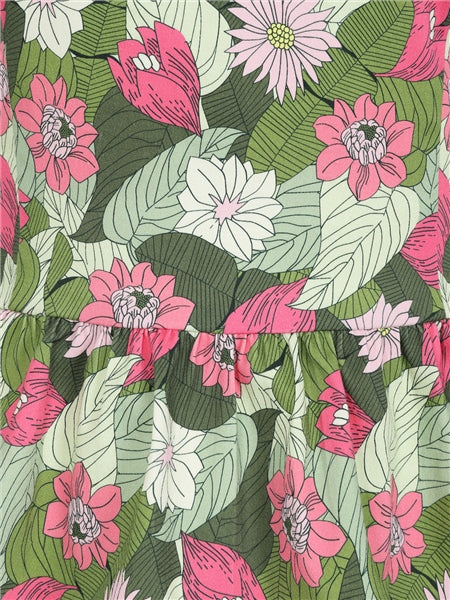 Tori Palm Blush Floral Top by Collectif