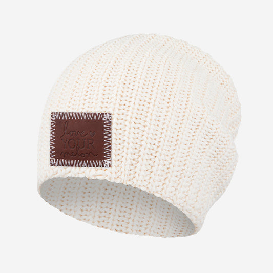 White Speckled Beanie by Love Your Melon