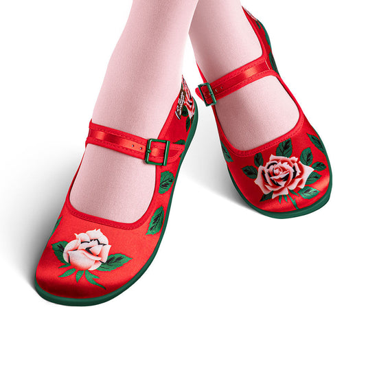Chocolaticas® Blossom Shine Women's Mary Jane Flat Shoes