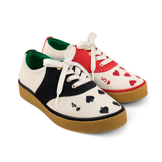1950s Rockabilly Heart and Spades Card Sneakers