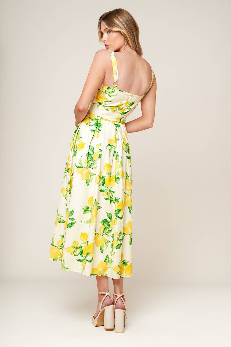 Beaming Perfection Ivory Woven Midi Dress
