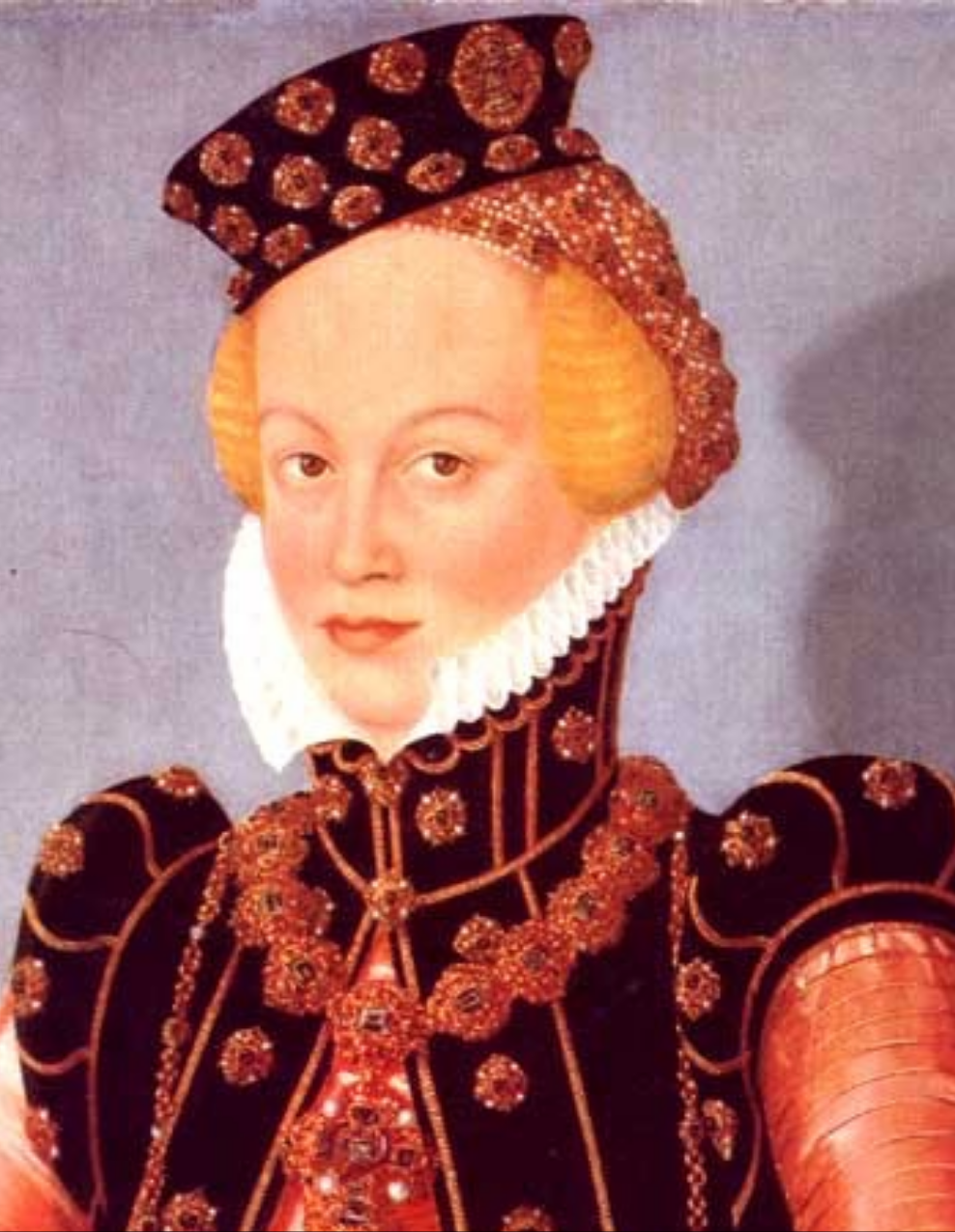 1579 Margarethe-Elisabeth von Ansbach-Bayreuth in Munich by Lucas Cranach the Younger (Alte Pinakothek, München Germany)