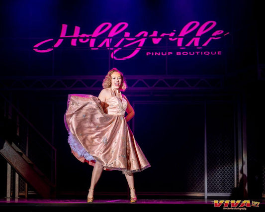 The Pegasus Dress by Hollyville as seen in the VIVA Las Vegas Rockabilly Weekend Fashion Show #27 2024.
