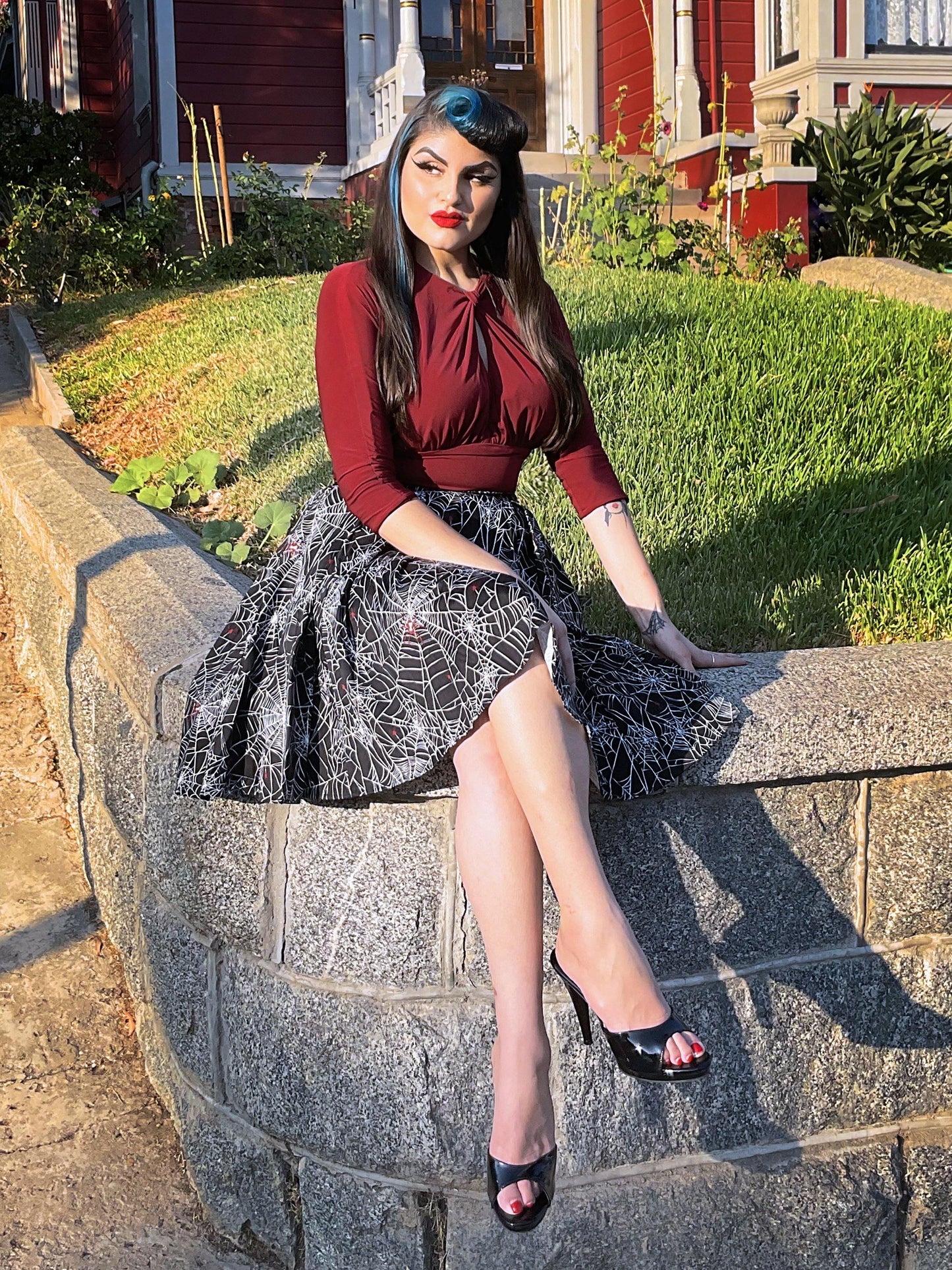 Malia Top in Merlot | Laura Byrnes Design