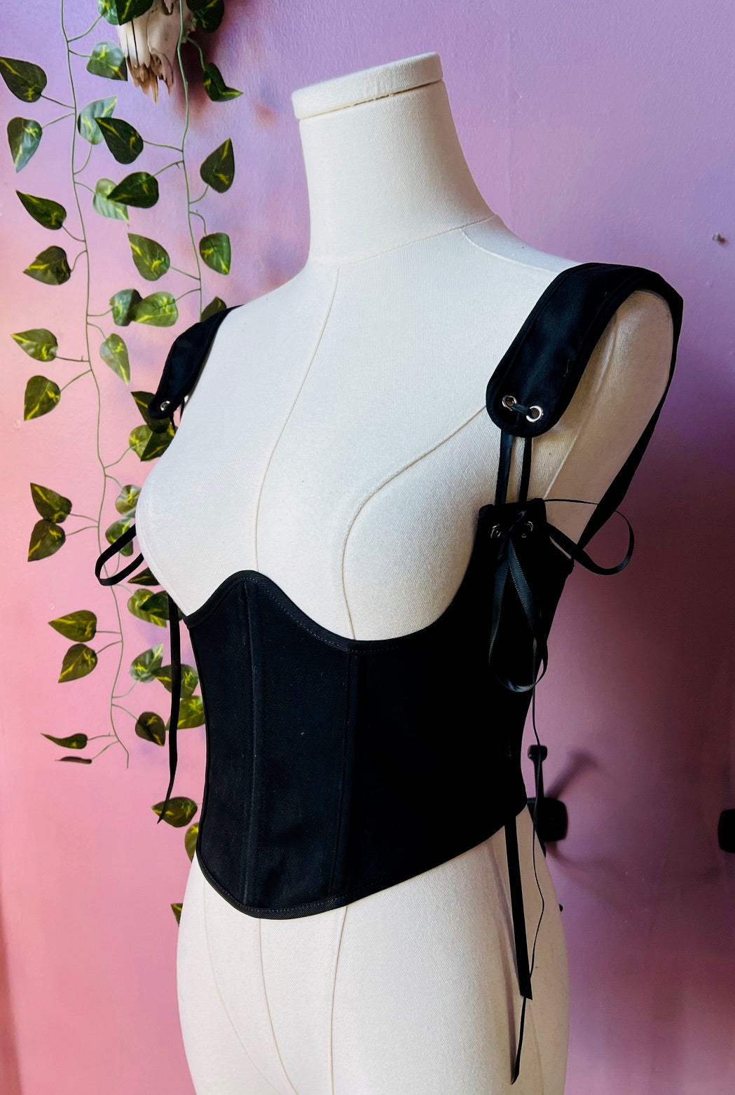 The Lydia Corset - Canvas Waist Cinching Corset