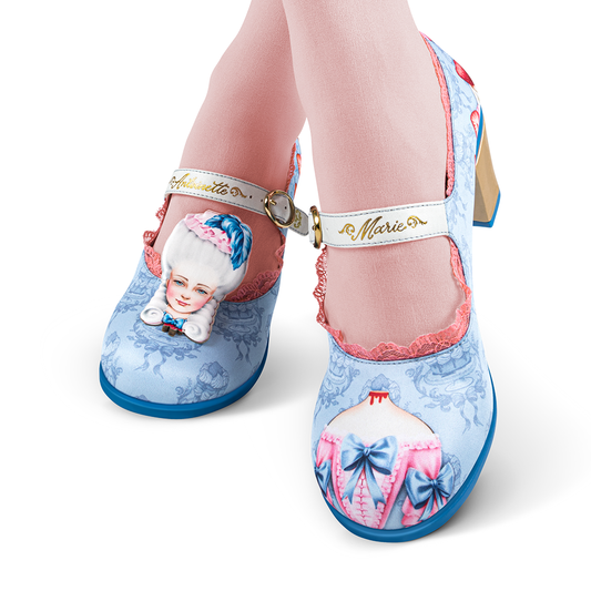 Chocolaticas® Mid Heels Marie Antoinette 3 Women's Mary Jane Pump Heels