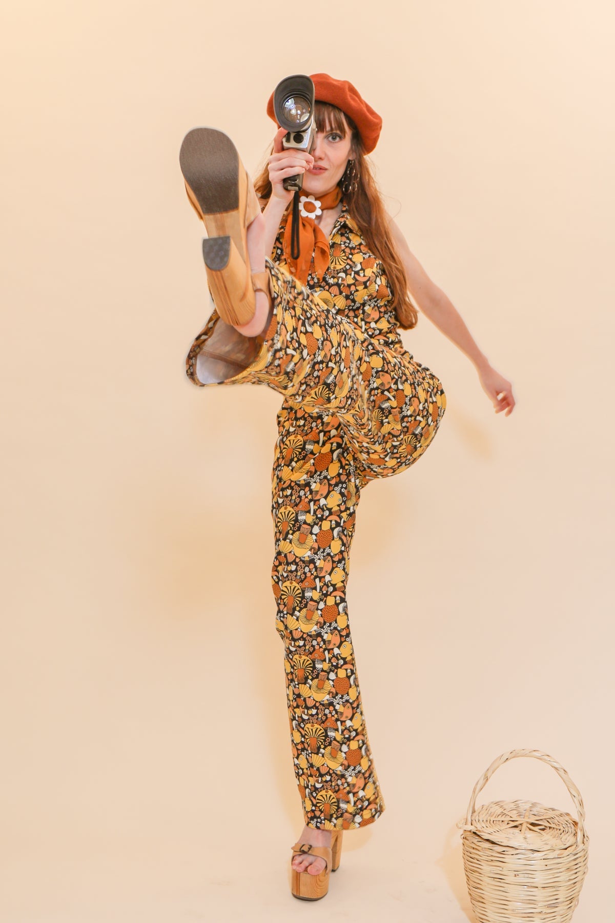 Cecilia Jumpsuit in Mushroom