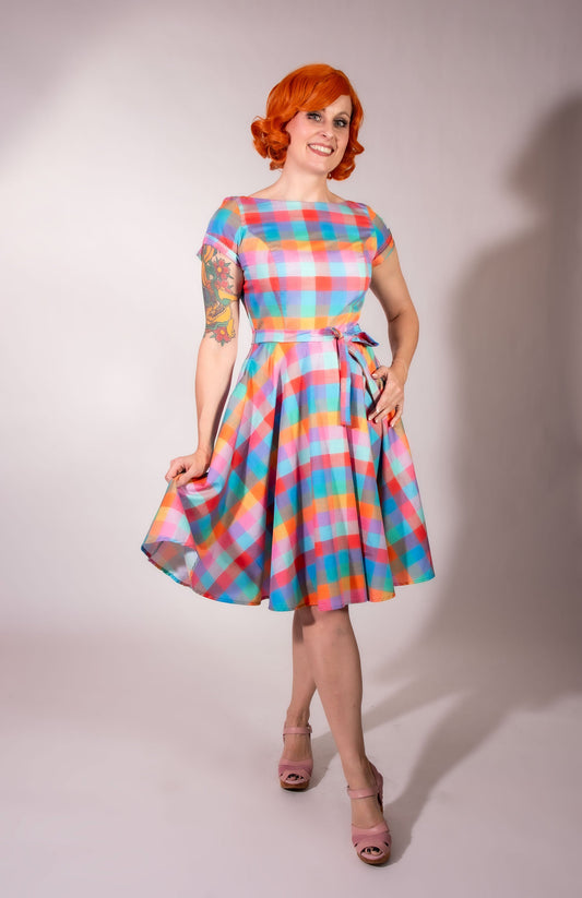 Melody Dress- Rainbow Sherbet