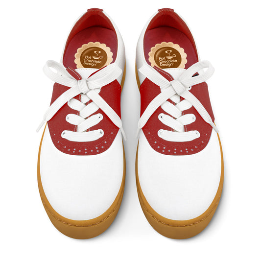 Saddle Red Casual Sneaker Shoes