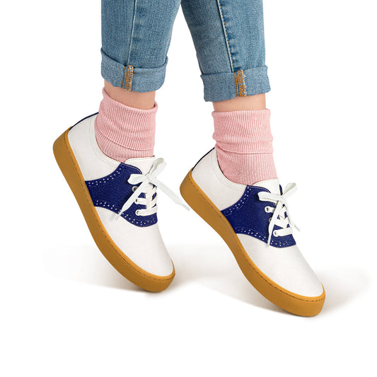 Saddle Blue Casual Sneaker Shoes