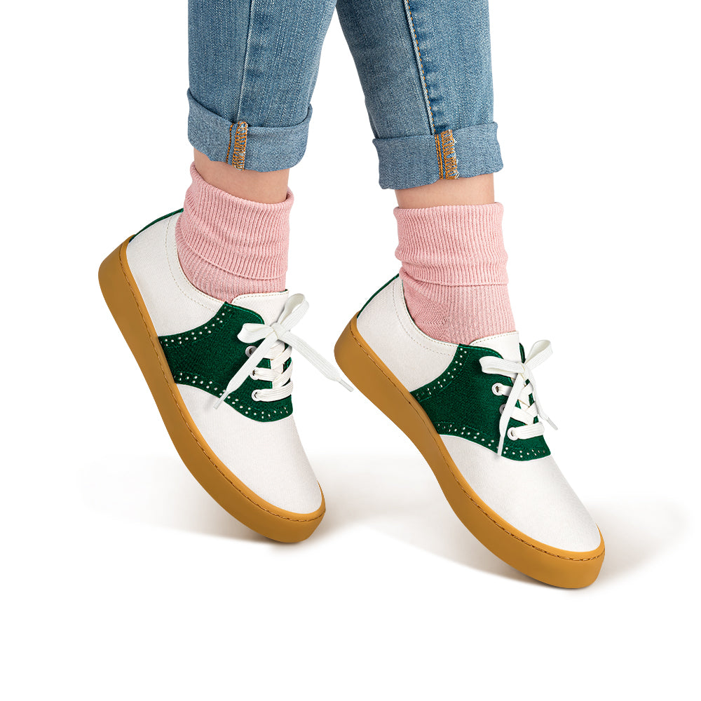 Saddle Green Casual Sneaker Shoes
