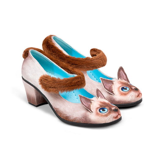 Siamese Cat Midi Heels