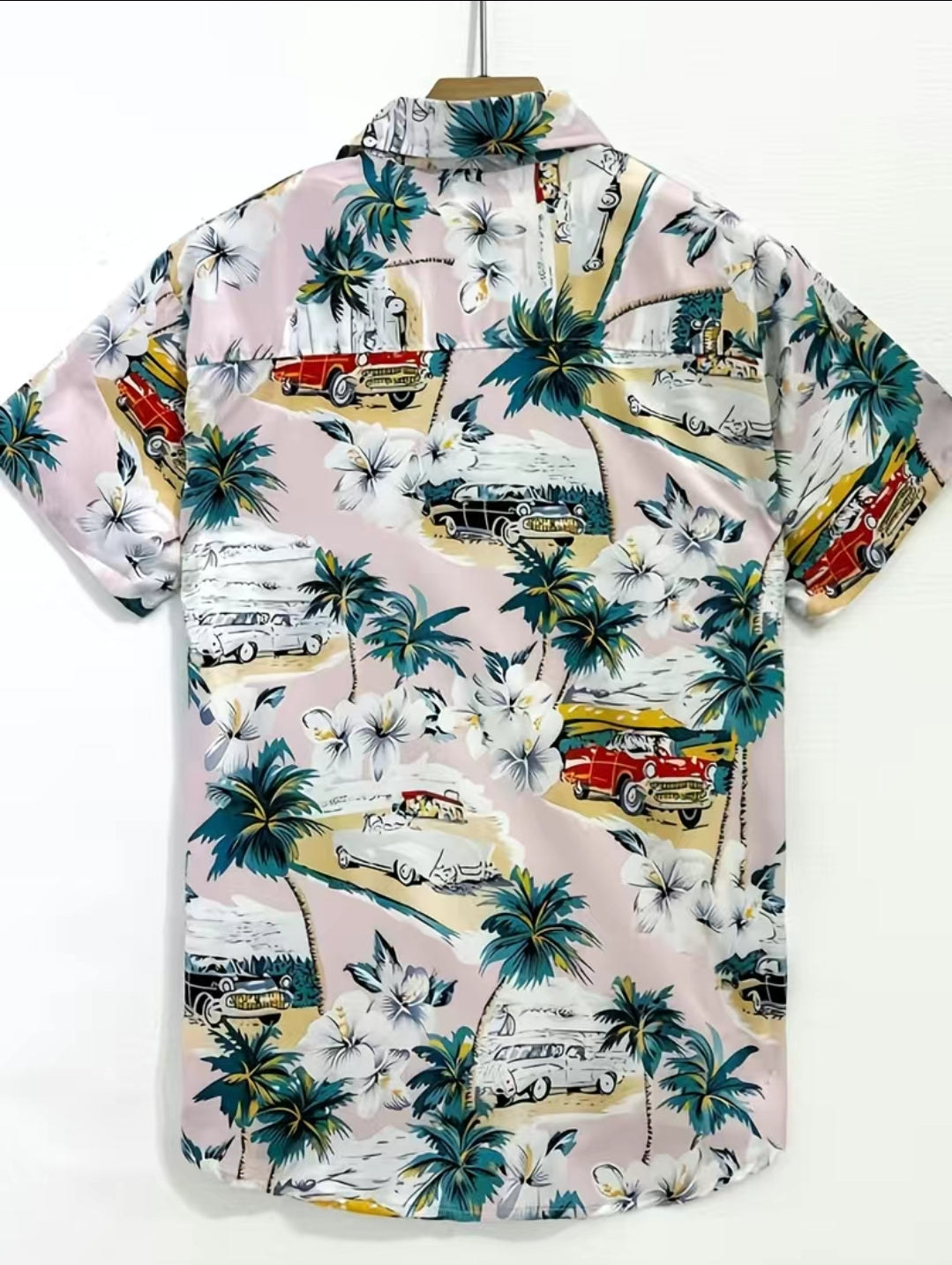 Vacation Vintage Car Button Up Shirt