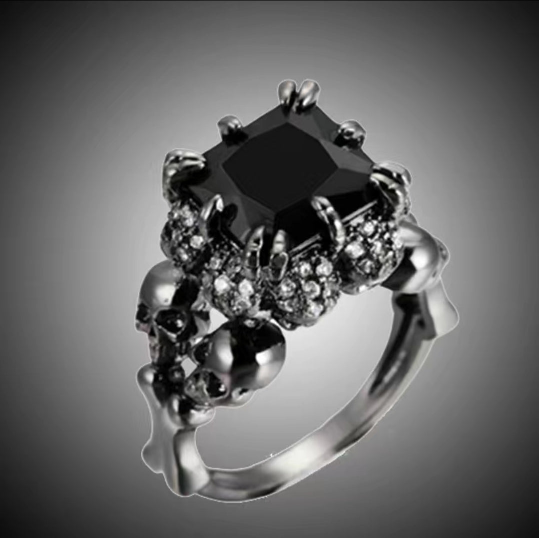 Black Claw Square Ring
