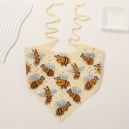 Bee Crochet Bandana