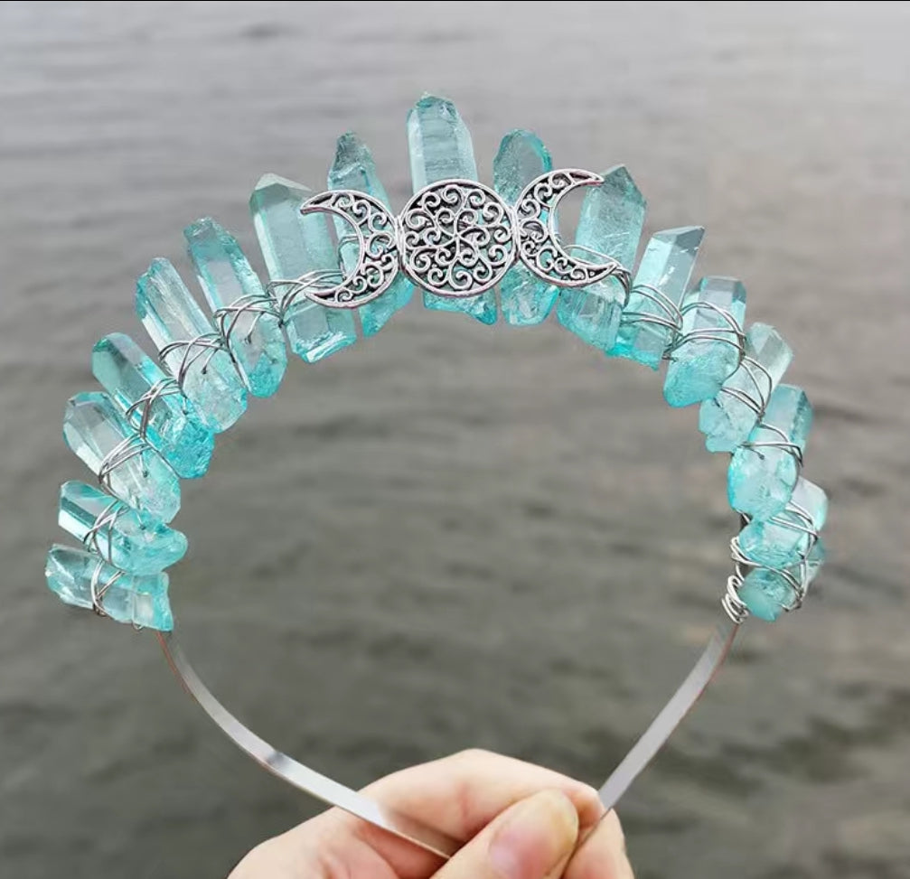 Moon and Sun Crystal Crown